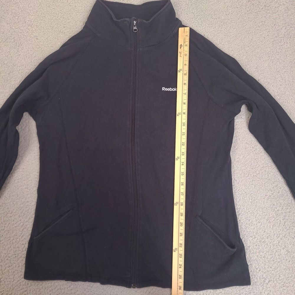 Reebok Womens‎ Full Zip Activewear Jacket Size 2XL Hydromove Cotton Blend - Picture 5 of 12